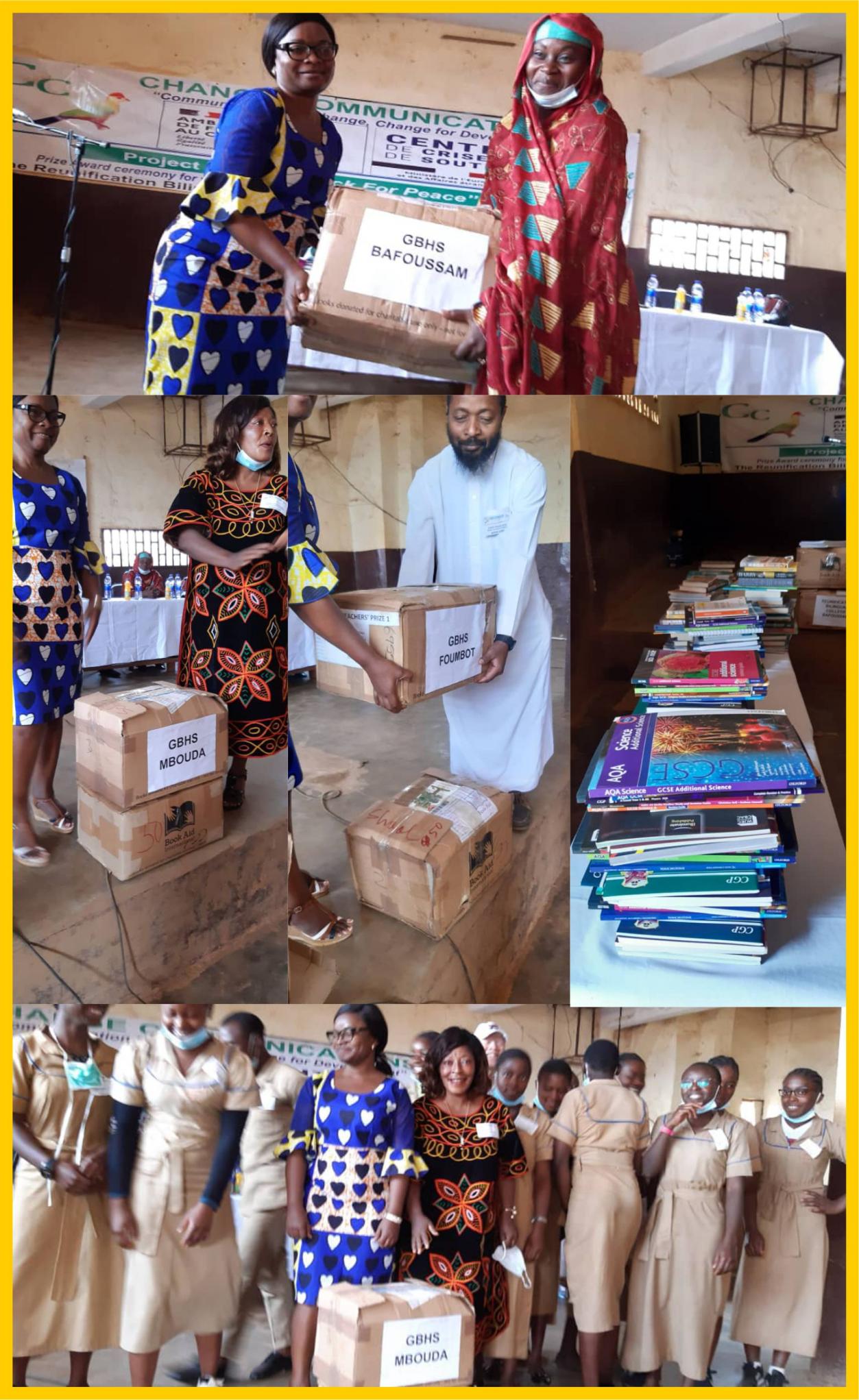 Distributing cartoons of 100 books each to schools